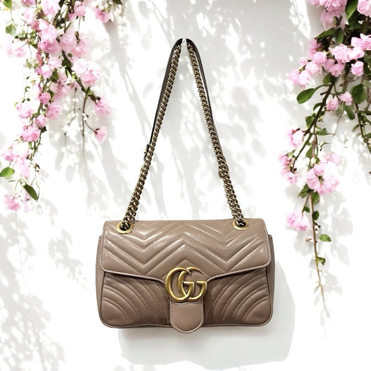 Gucci Matelasse Small GG Marmont Shoulder Bag