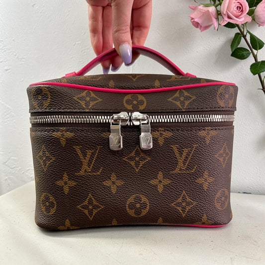 Louis Vuitton Nice Mini Canvas Bag Pink/ Monogram With Authenticity