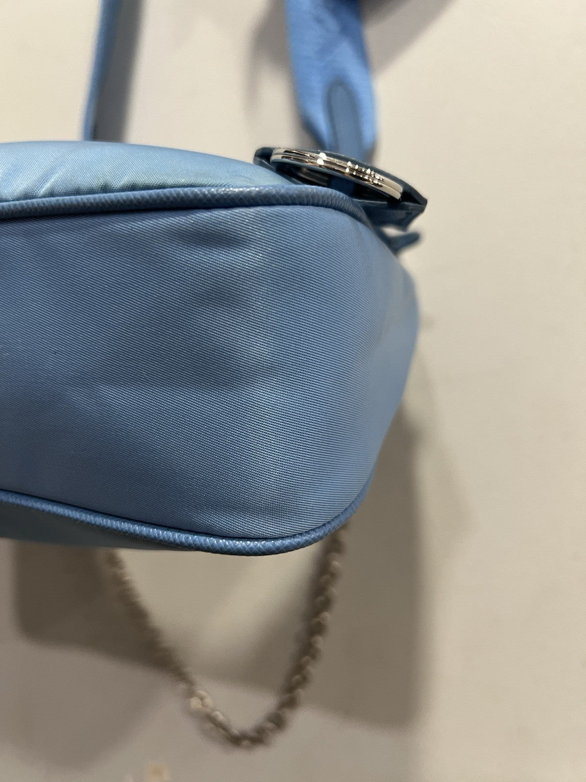 Prada Re-Edition 2005 Shoulder Tessuto Blue Nylon Shoulder Bag