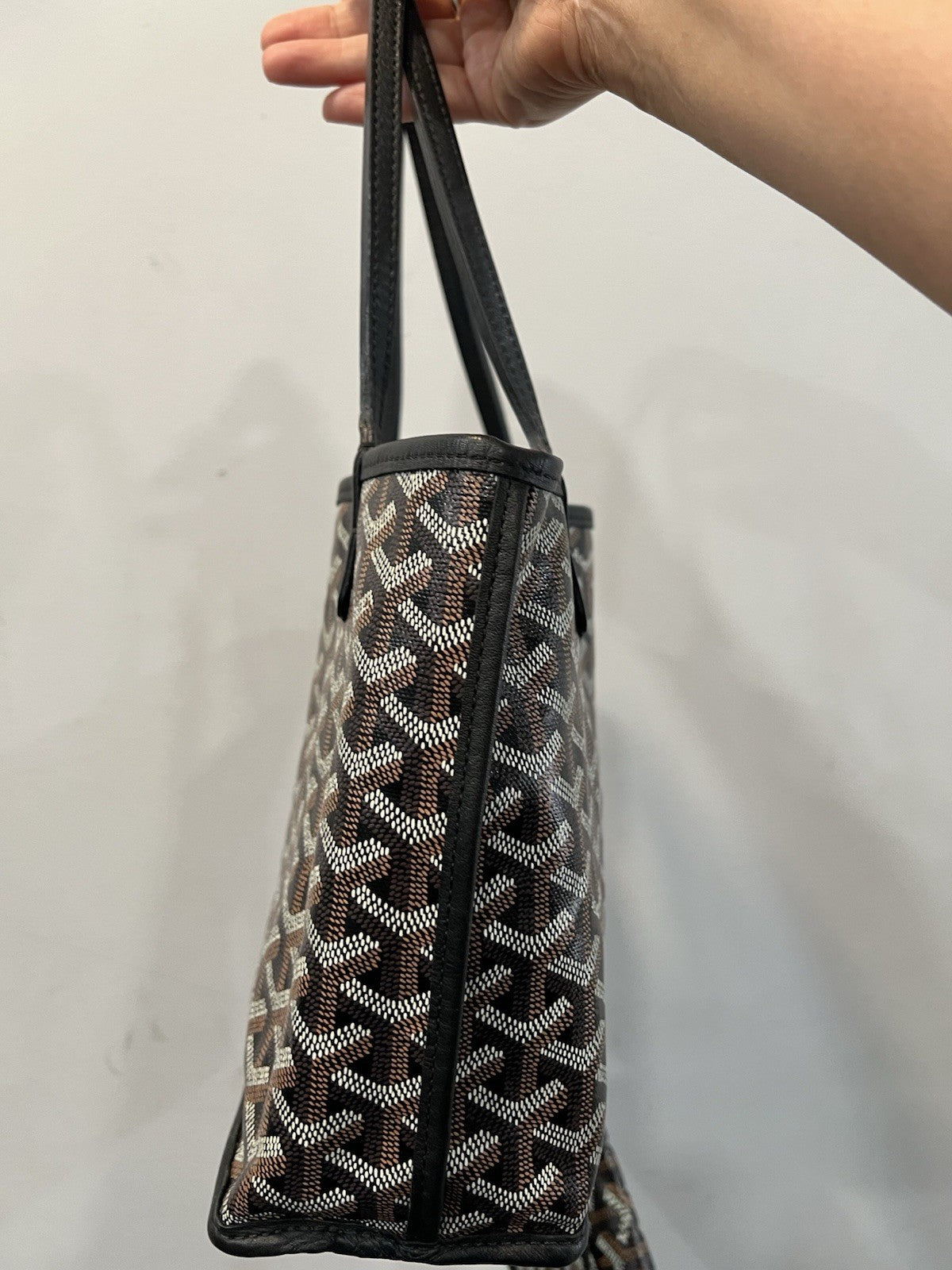 Goyard Anjou Pm Reversible Tote Bag Goyardine Certificate Of Authenticity