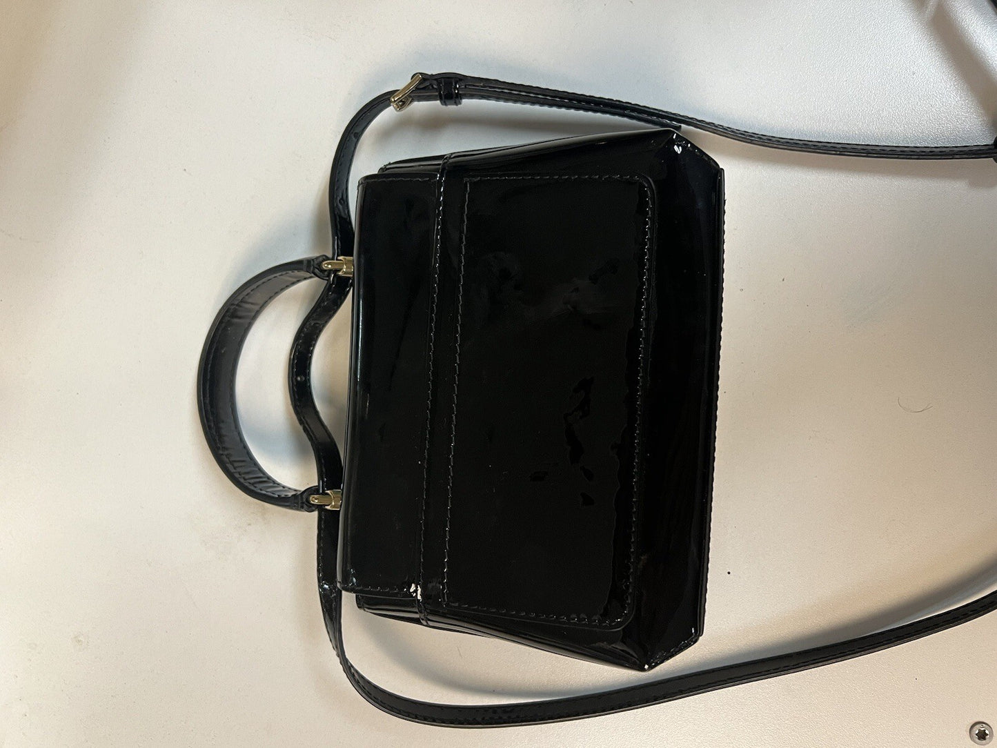 Dolce & Gabbana Mini Nero/Blk Patent Top Handle Bag