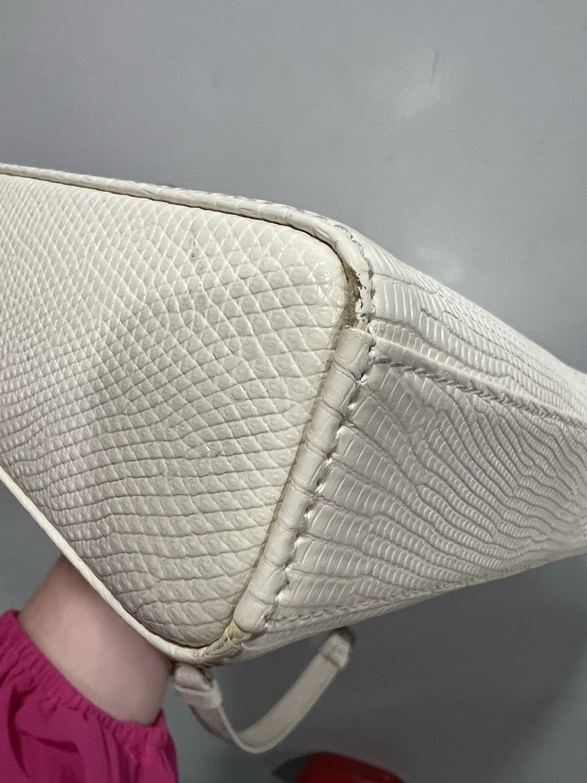 Christian Dior Lizard Ivory/Gold D-Joy Bag