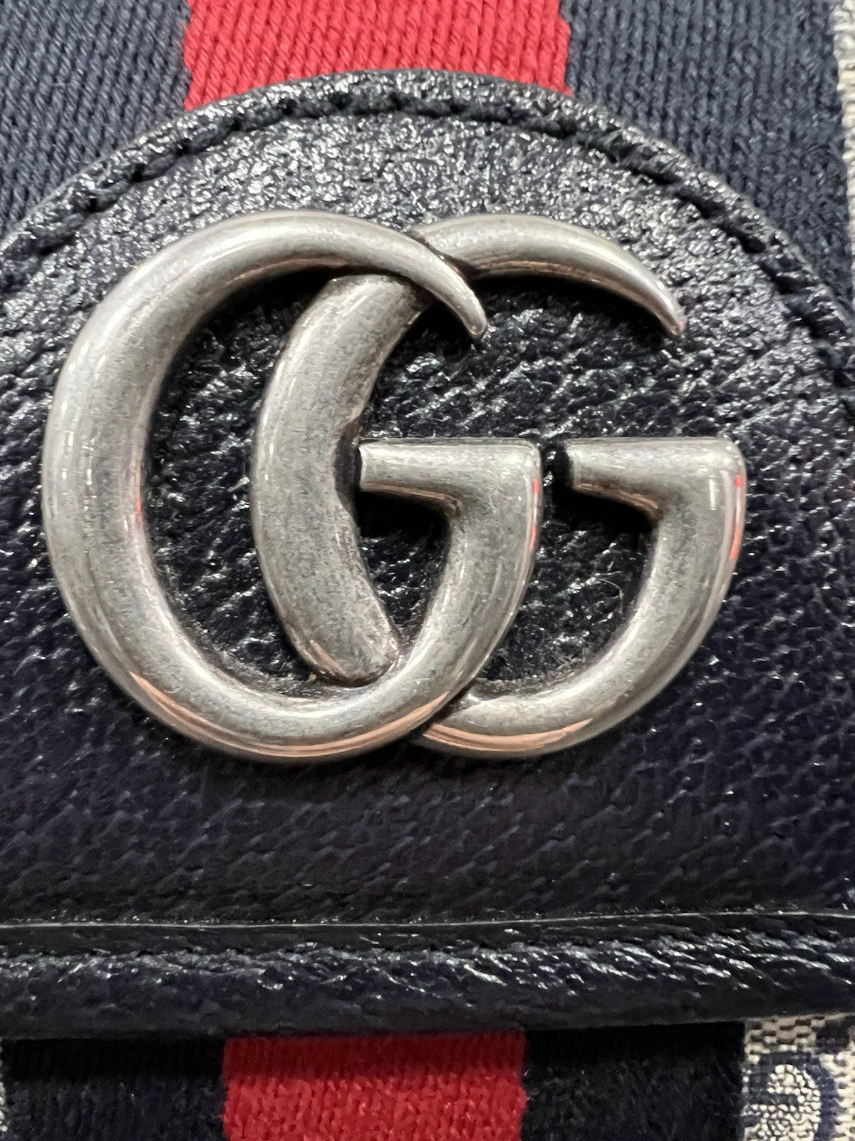 Gucci GG Supreme Navy Belt Bag Box & Authenticity Size 32"