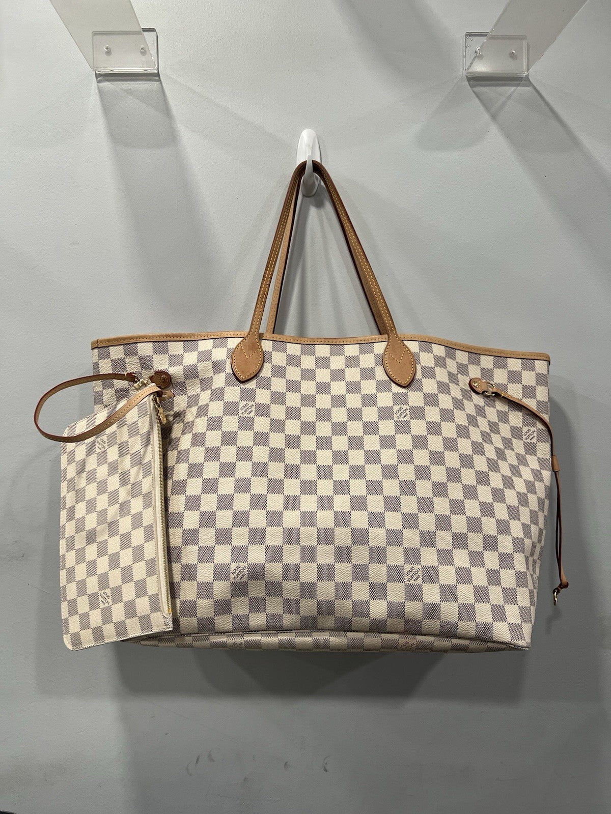 Louis Vuitton Damier Azure GM Neverfull With COA & Insert