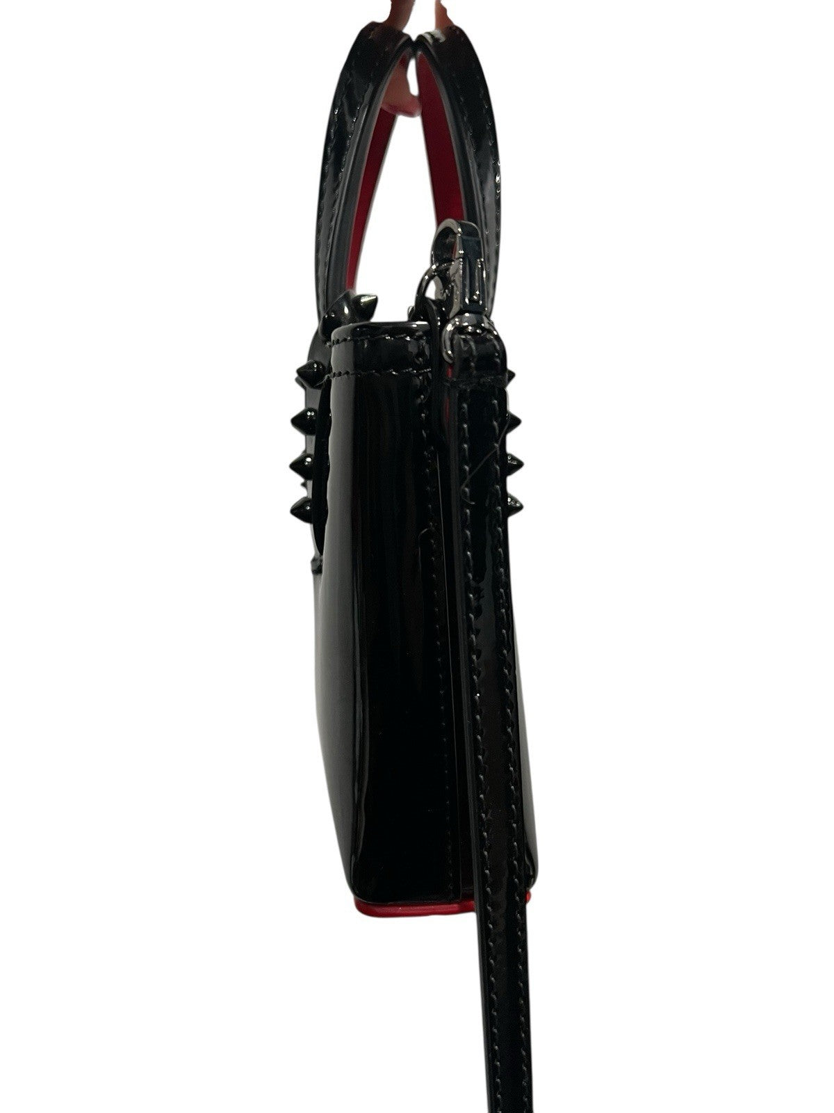 Christian Louboutin Cabas Mini Patent Noir Tote Crossbody