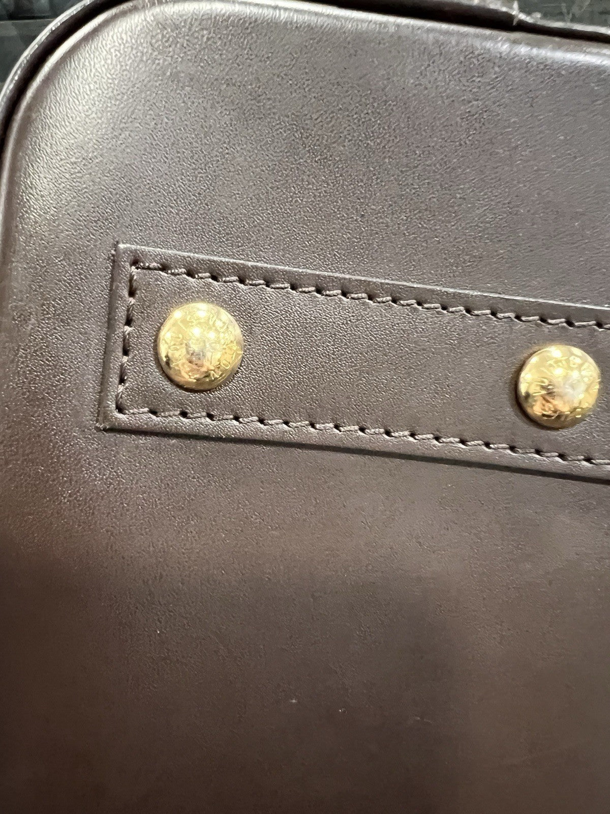 Louis Vuitton Damier Ebene BB Alma Crossbody Bag Lock & Key