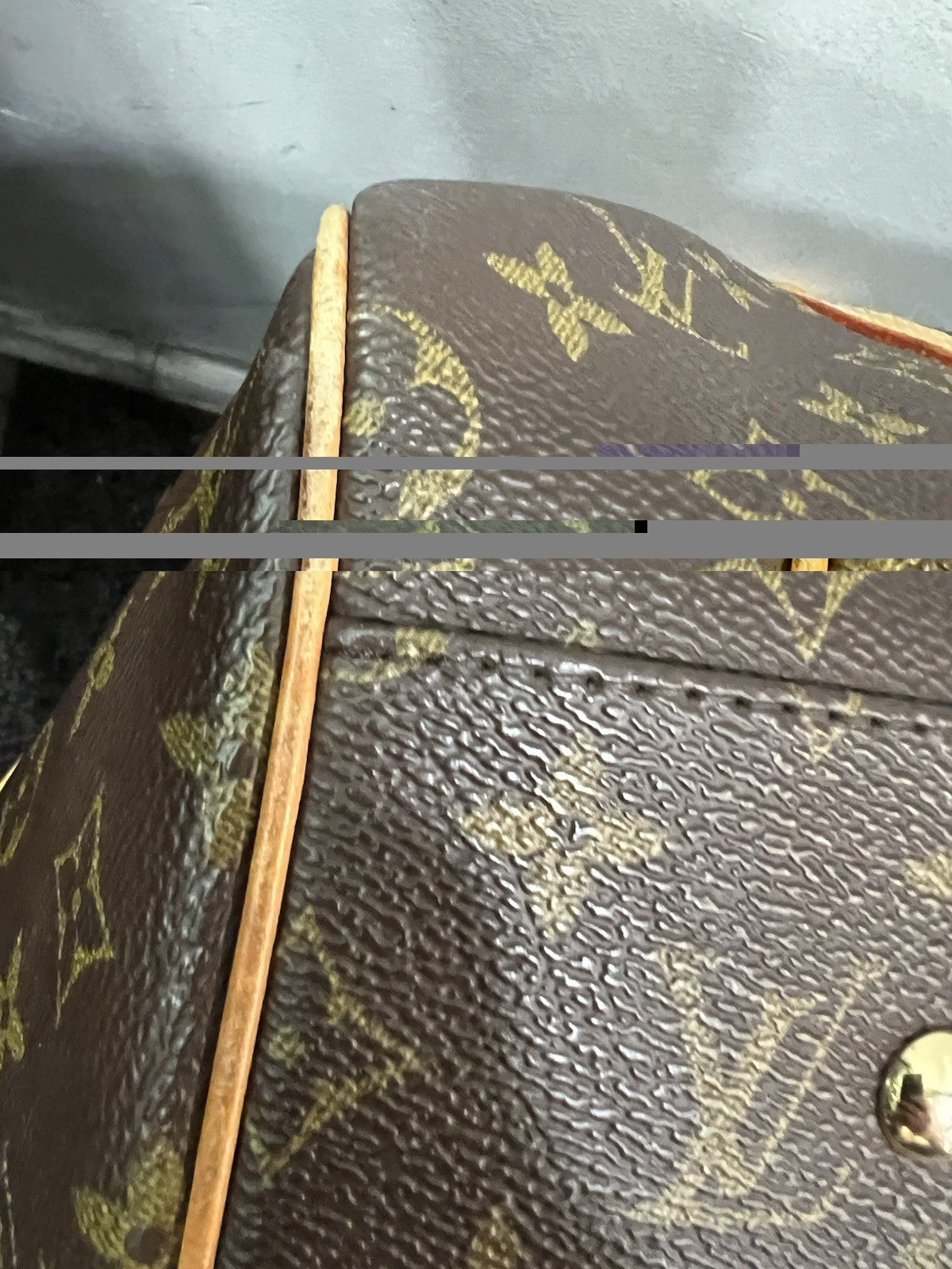 Louis Vuitton Monogram Canvas CarryAll Duffel Bag Vintage AUTHNETIC W/Lock & Key
