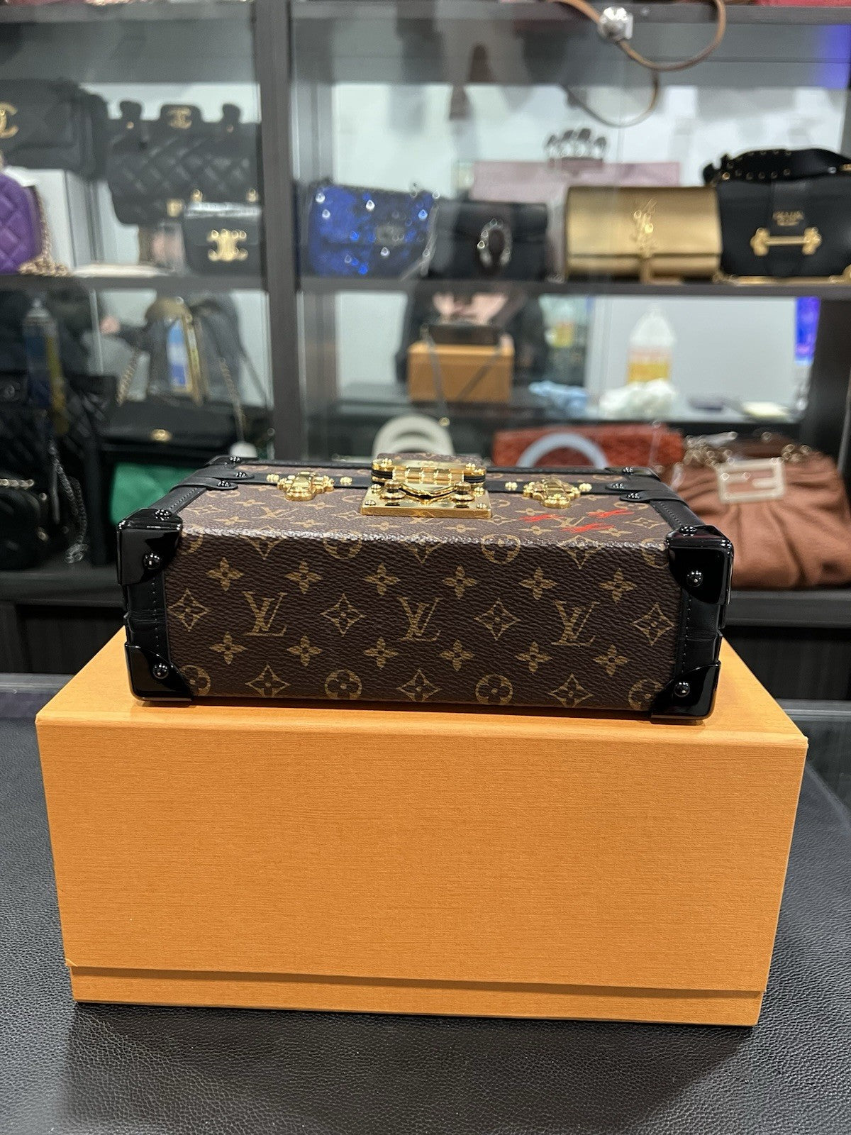 Louis Vuitton Petit Malle Souple Trunk Bag Box & Authenticity Retail $6400