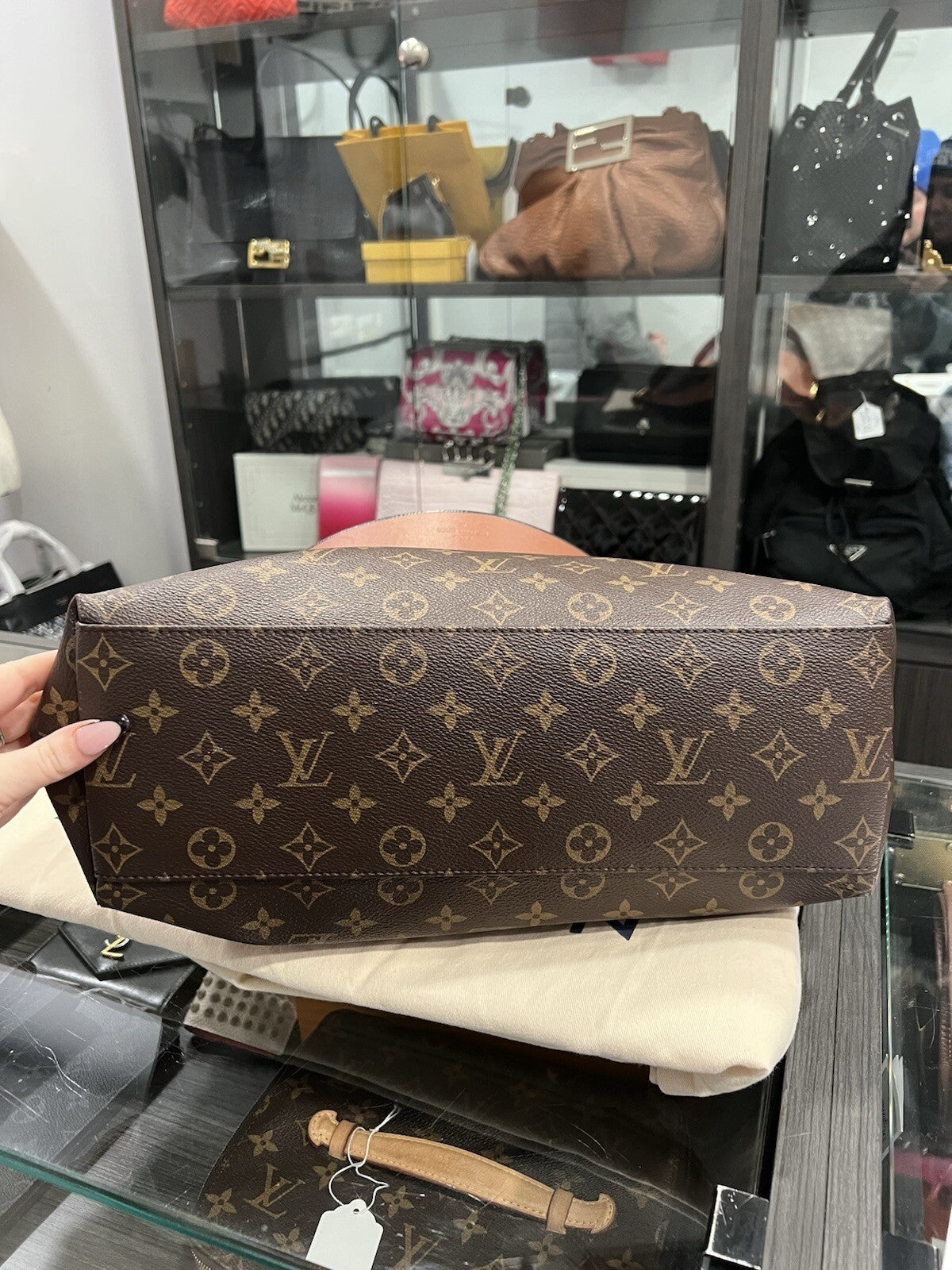 Louis Vuitton Tuleries Hobo Monogram Canvas & Leather W.Tags & Duster