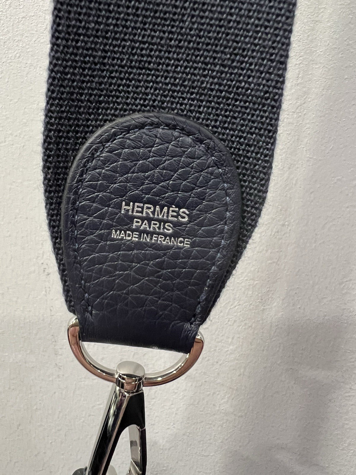 Hermes Evelyn III 40 TGM Togo Leather Dark  Blue With Authenticity Retail $4800
