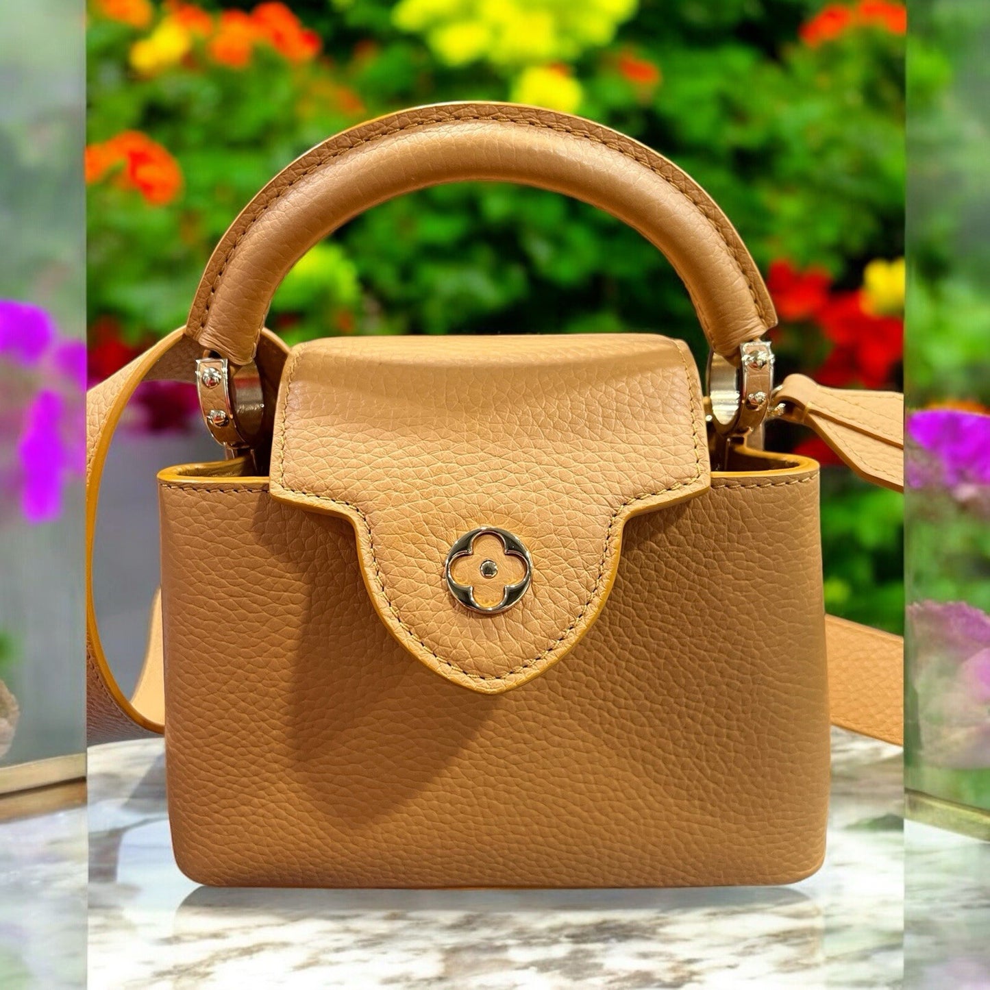 Louis Vuitton Capucines Mini Taurillion Ocre NWT
