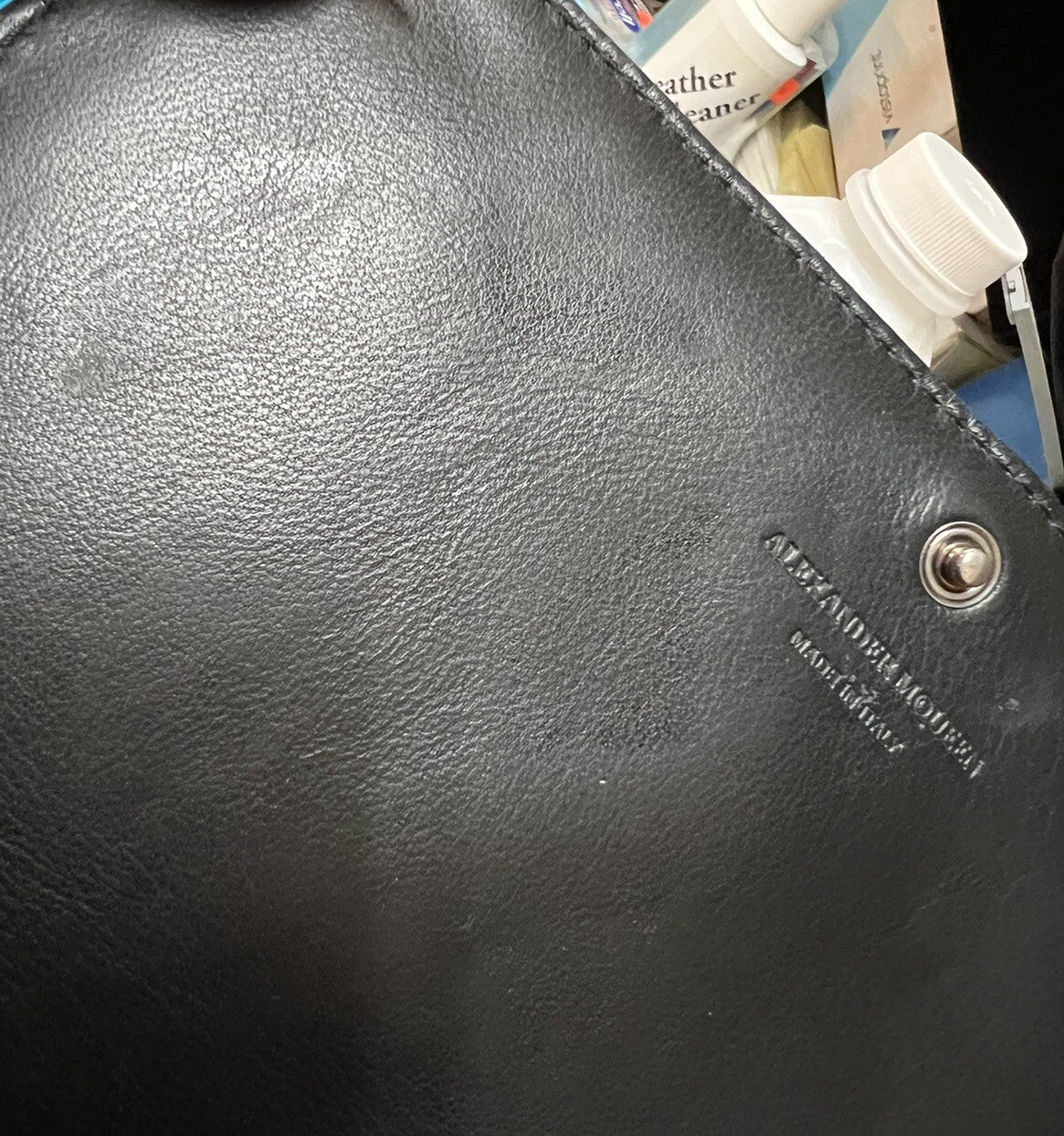 Alexander McQueen Black Patent Skull Chain Bag Quilted