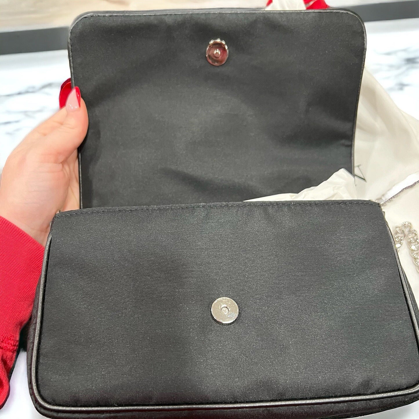 Alexander McQueen Black Nylon Skull/Logo Crossbody NIB (Retail $1295)