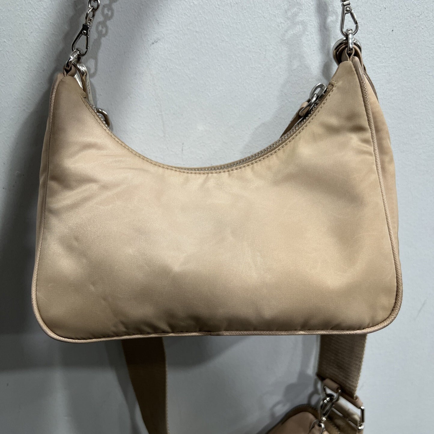 Prada Nylon Beige Re-Edition Re-Nylon Crossbody