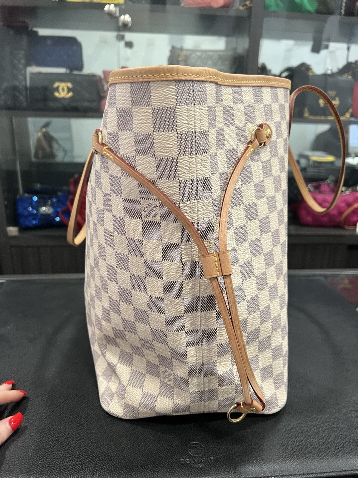 Louis Vuitton Damier Azure GM Neverfull With COA & Insert