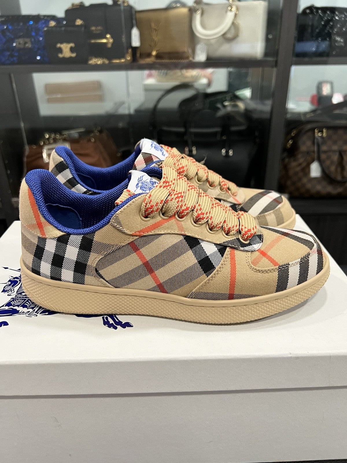 Burberry Check Terrace Sneakers Size 38/US8