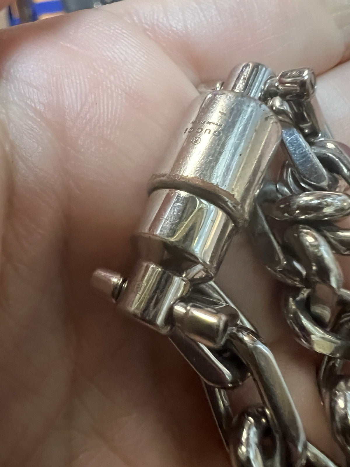 Gucci Jackie 1961 Silver-Toned Link Bracelet 7" Retail $500