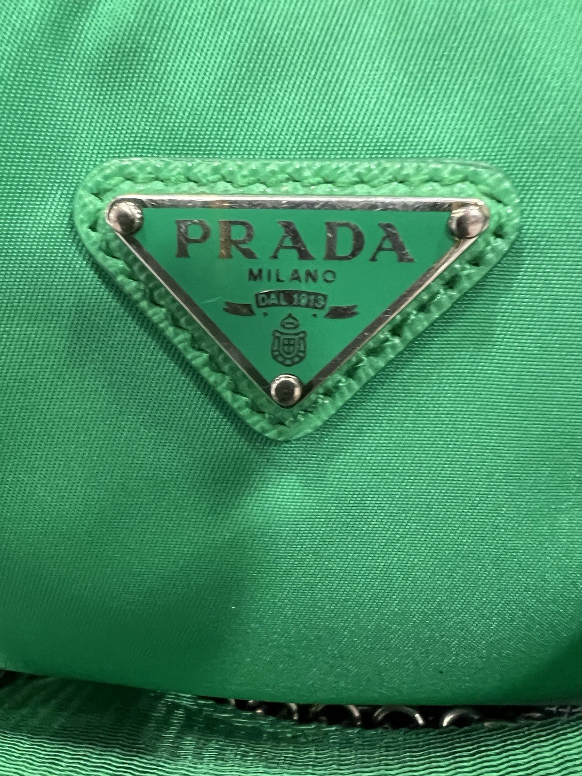 Prada Nylon Green Re-Edition 2005 With Certificate Of Authenticity