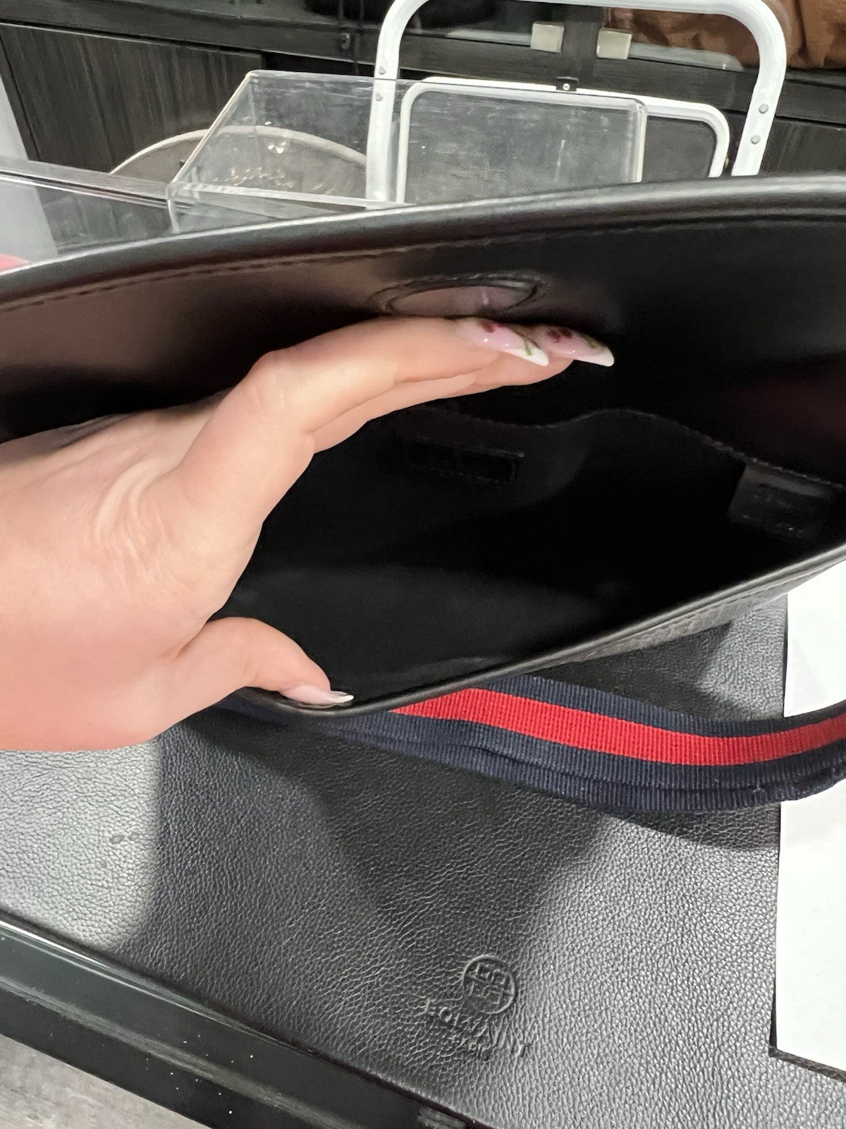 Gucci Black GG Supreme Belt Bag With Authenticity