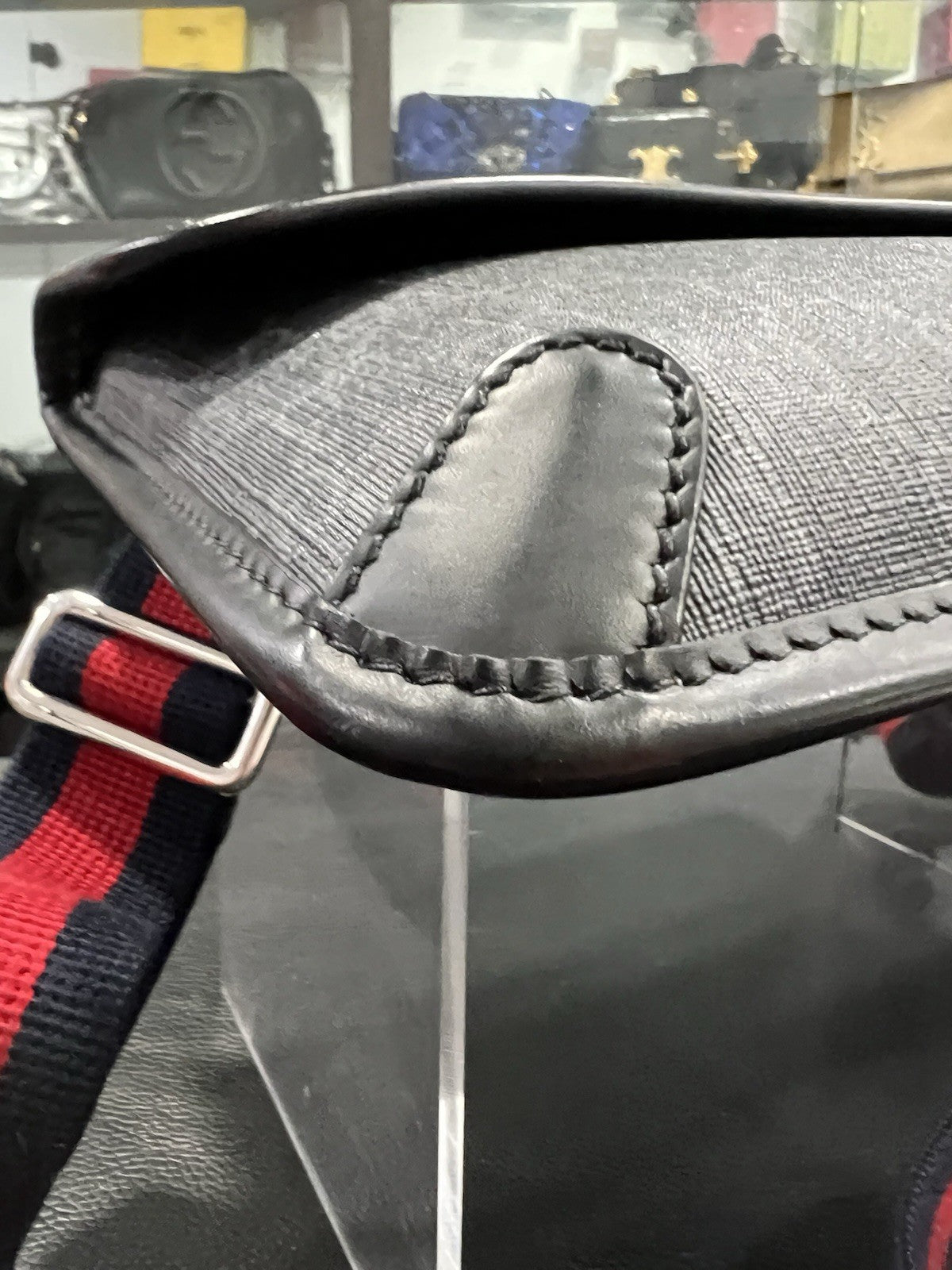 Gucci Black GG Supreme Belt Bag With Authenticity