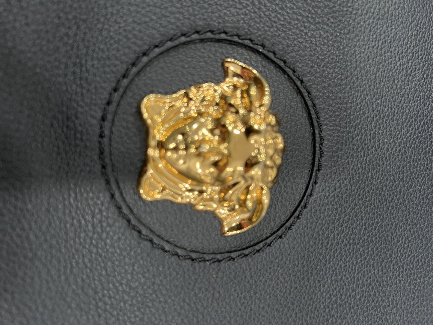 Versace Leather La Medusa Leather Crossbody Bag