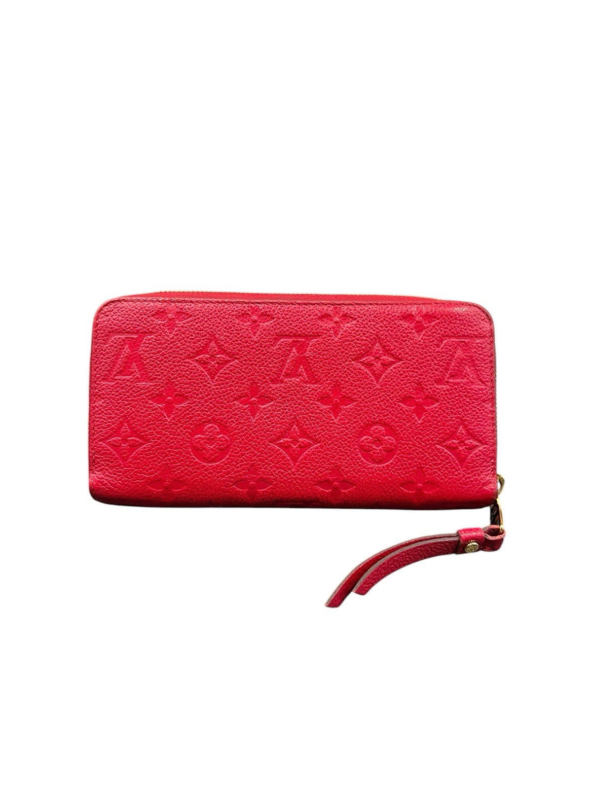 Louis Vuitton Cherry Empreiente Zippy Wallet W/Authenticity Retail $1210