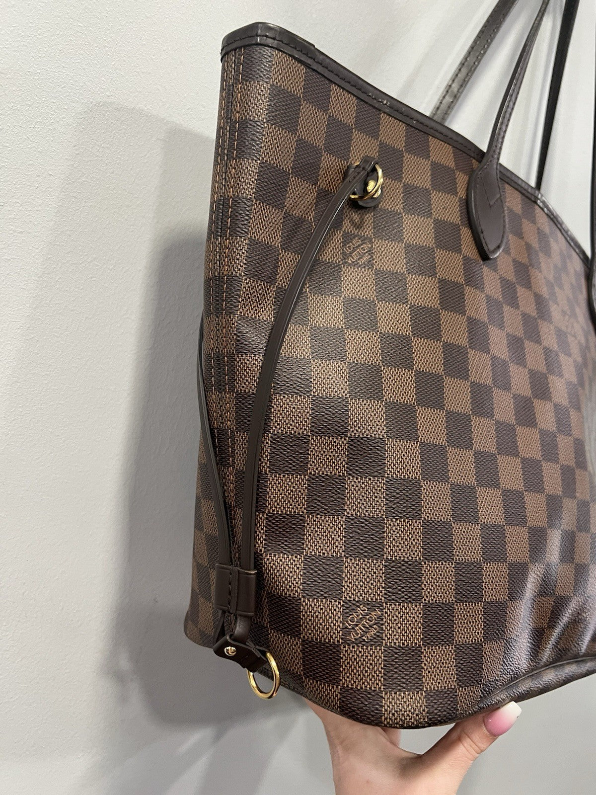 Louis Vuitton Damier Ebene Neverfull MM W/Authenticity