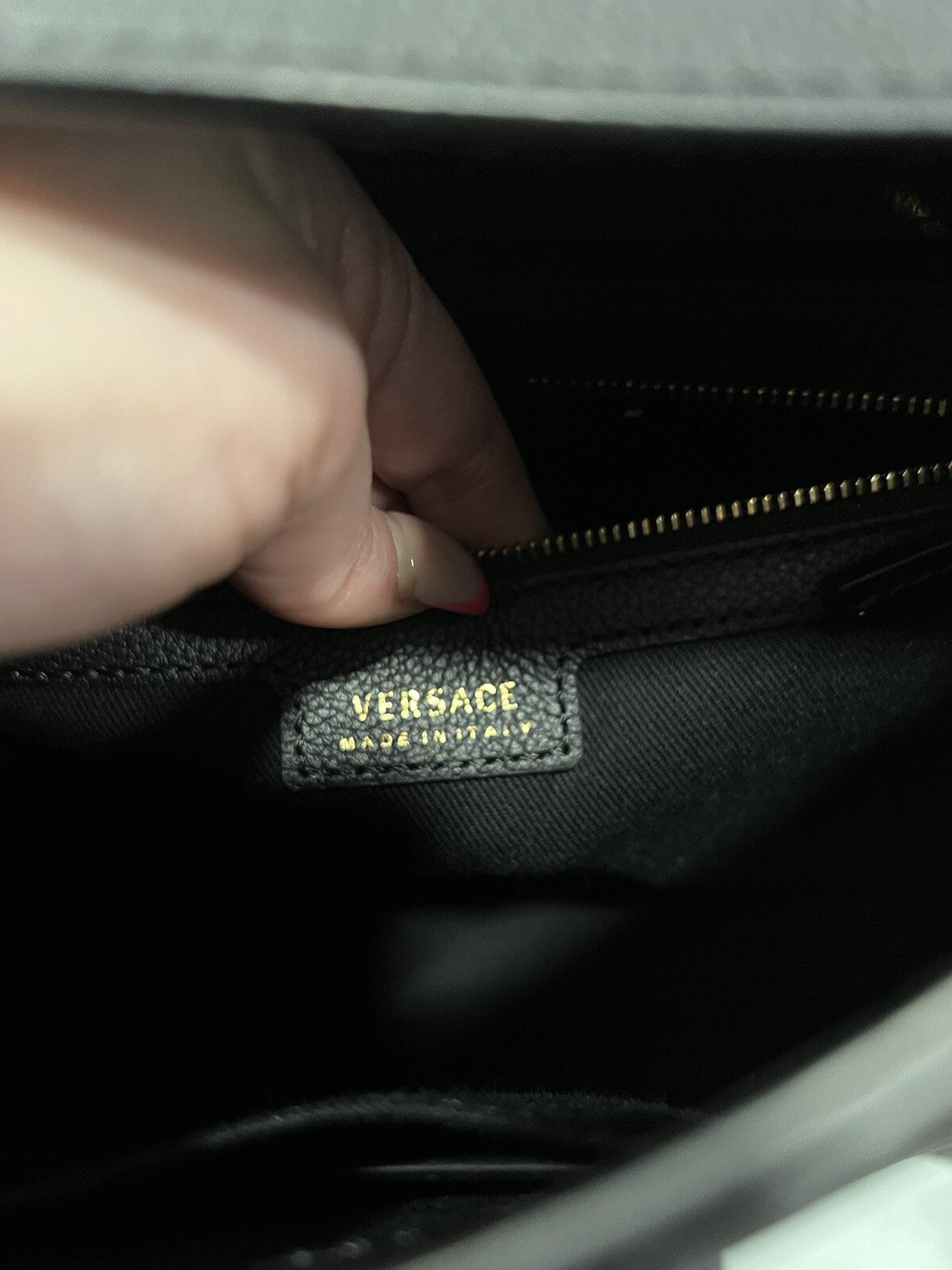 Versace Leather La Medusa Leather Crossbody Bag