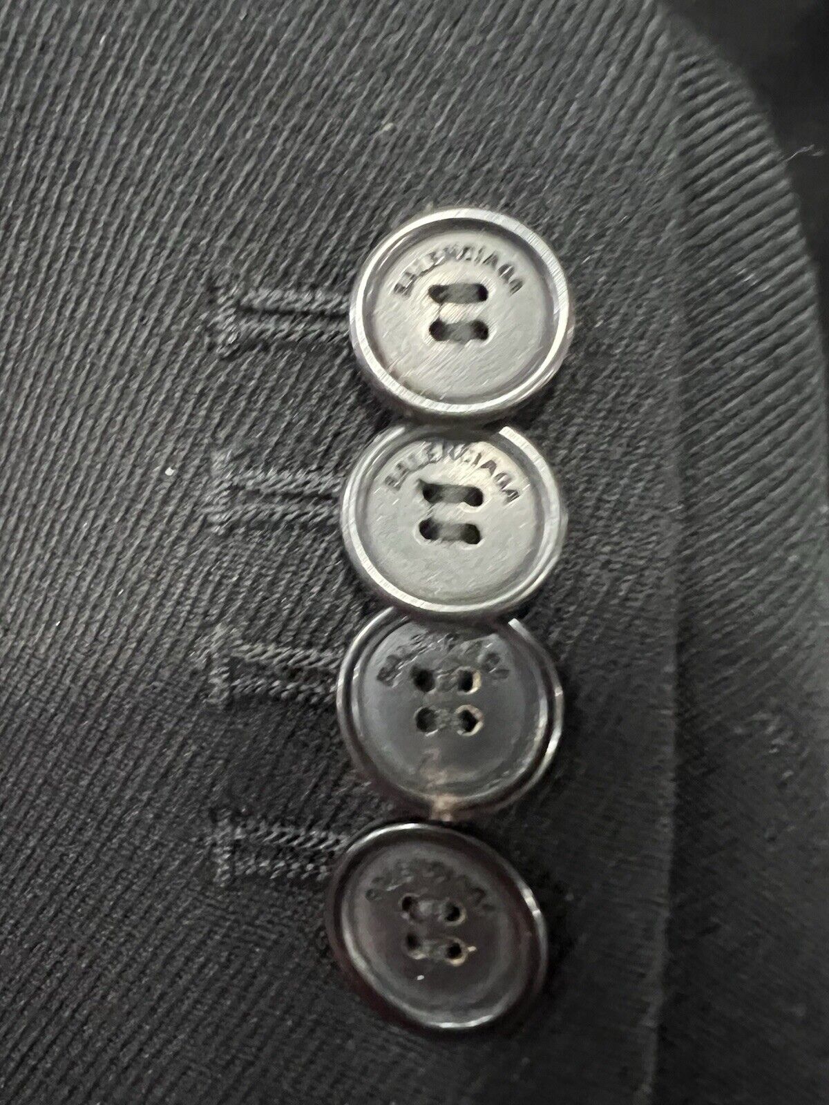 Balenciaga 2016 Black Virgin Wool Hourglass Blazer Size 36/US4 Retail $3200