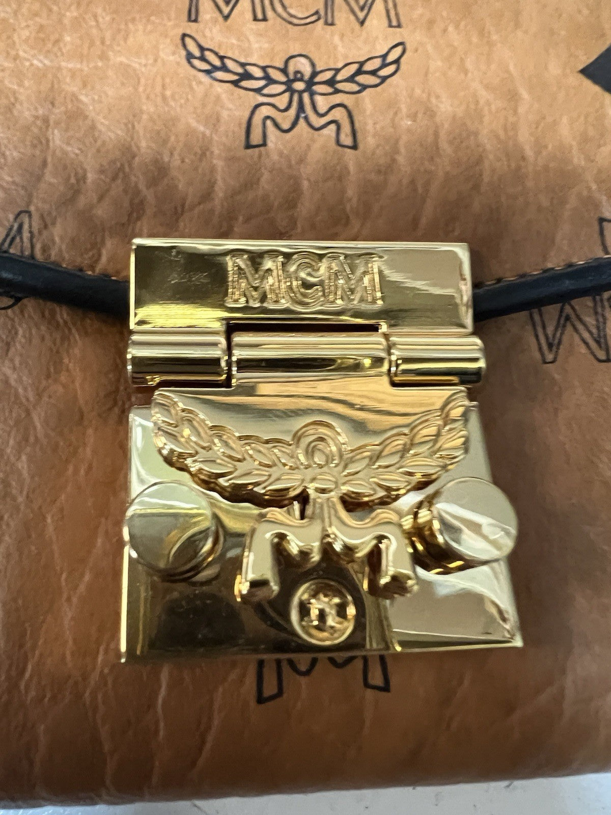 MCM Tracy Wallet Crossbody In Visetos Retail $580