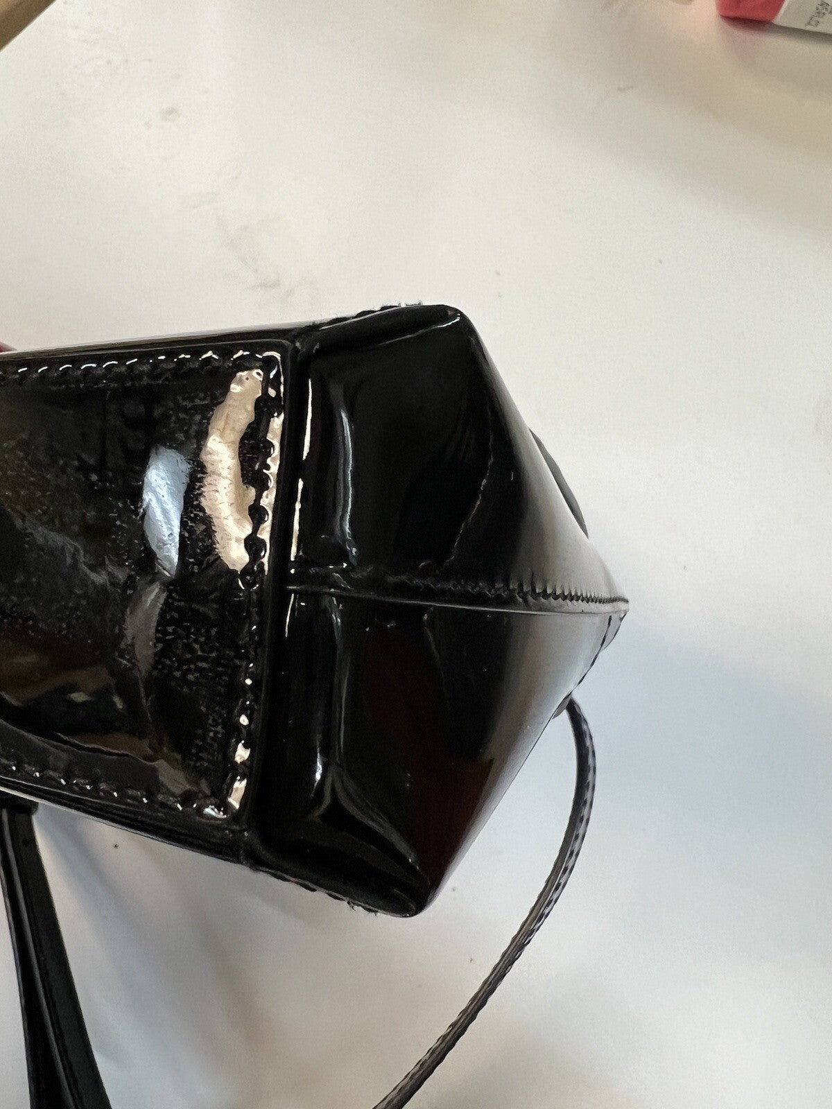 Dolce & Gabbana Mini Nero/Blk Patent Top Handle Bag
