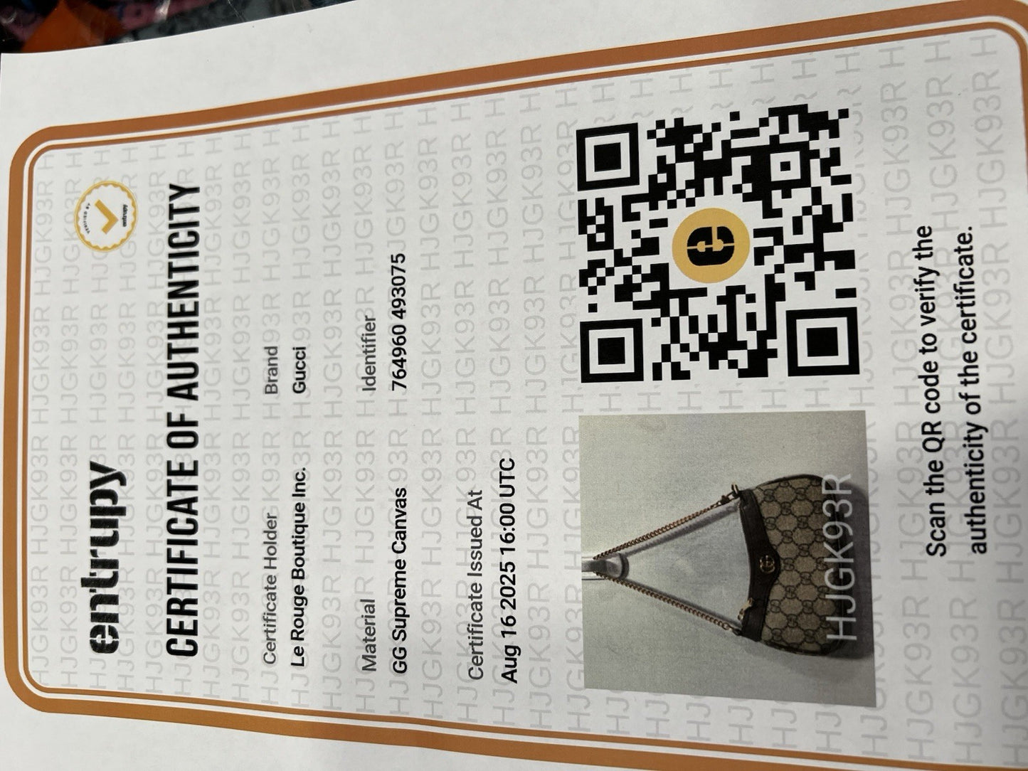 Gucci Ophidia mini bag With Certificate of Authenticity