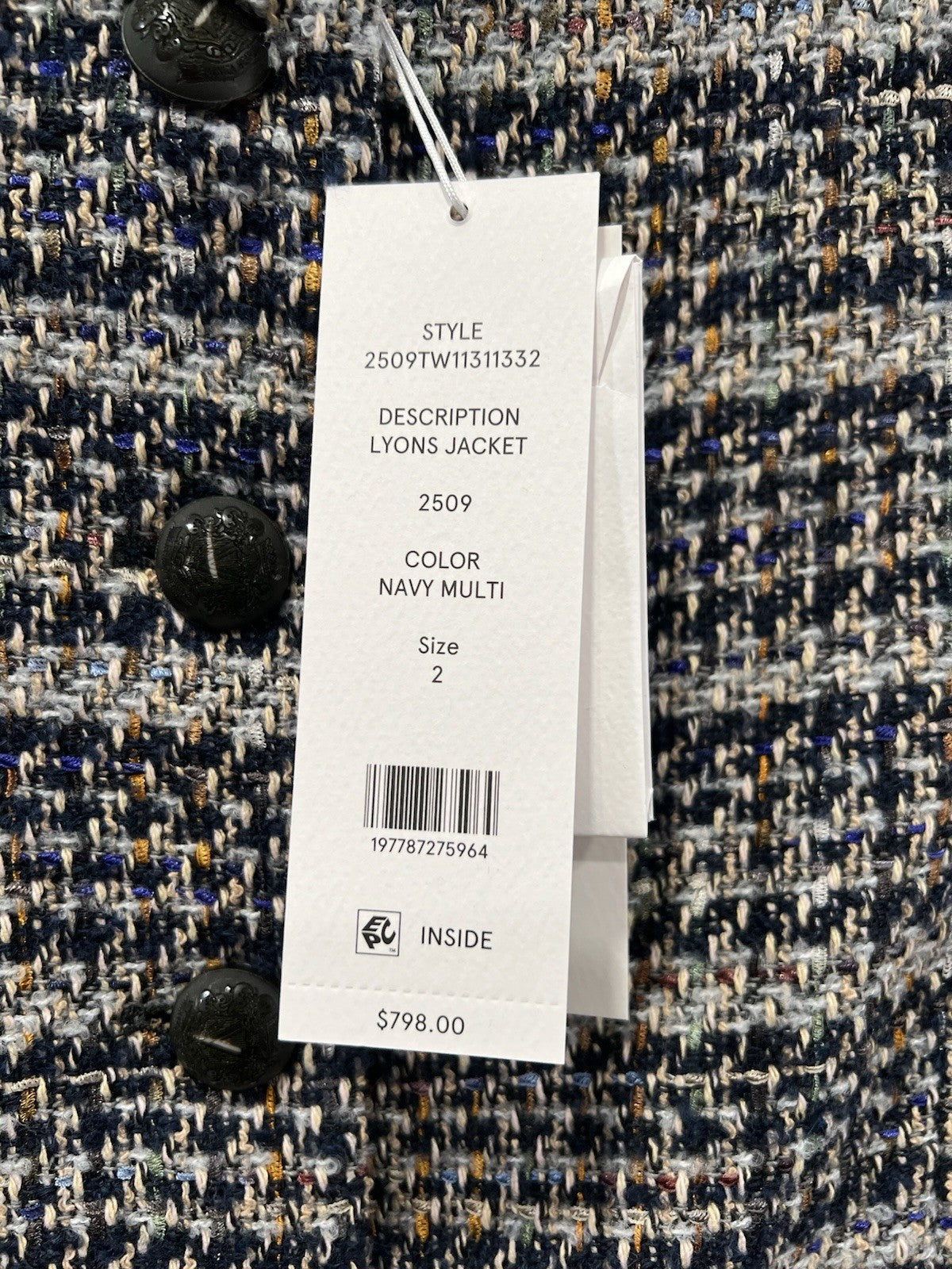 Veronica Beard Lyons Jacket Size 2 Retail $798