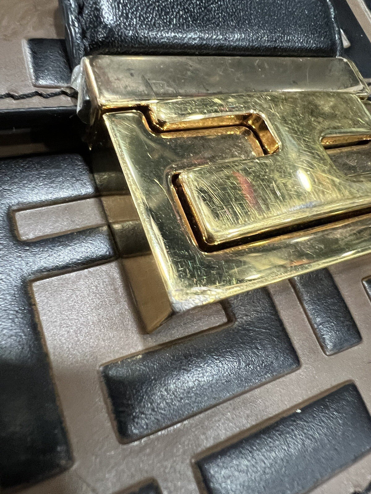 Fendi Kan U Small Top Handle Bag W/Certificate of Authenticity