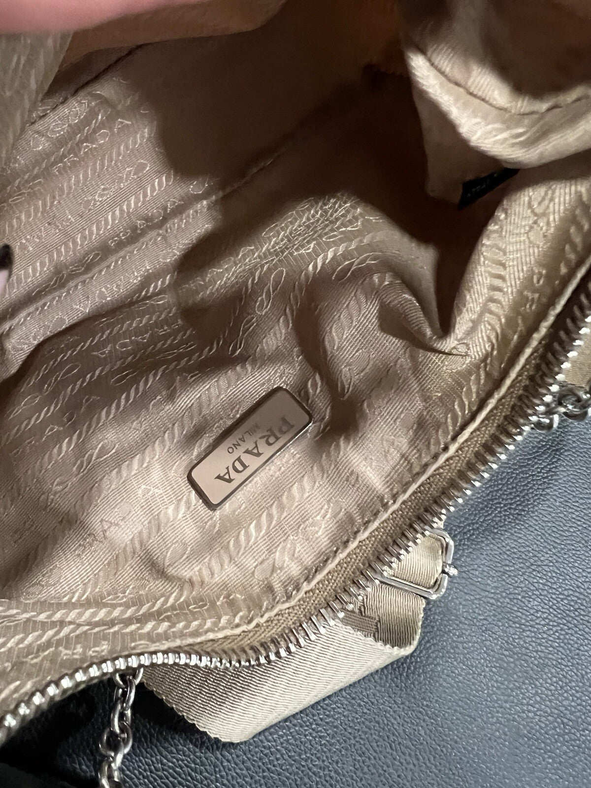 Prada Nylon Beige Re-Edition Re-Nylon Crossbody