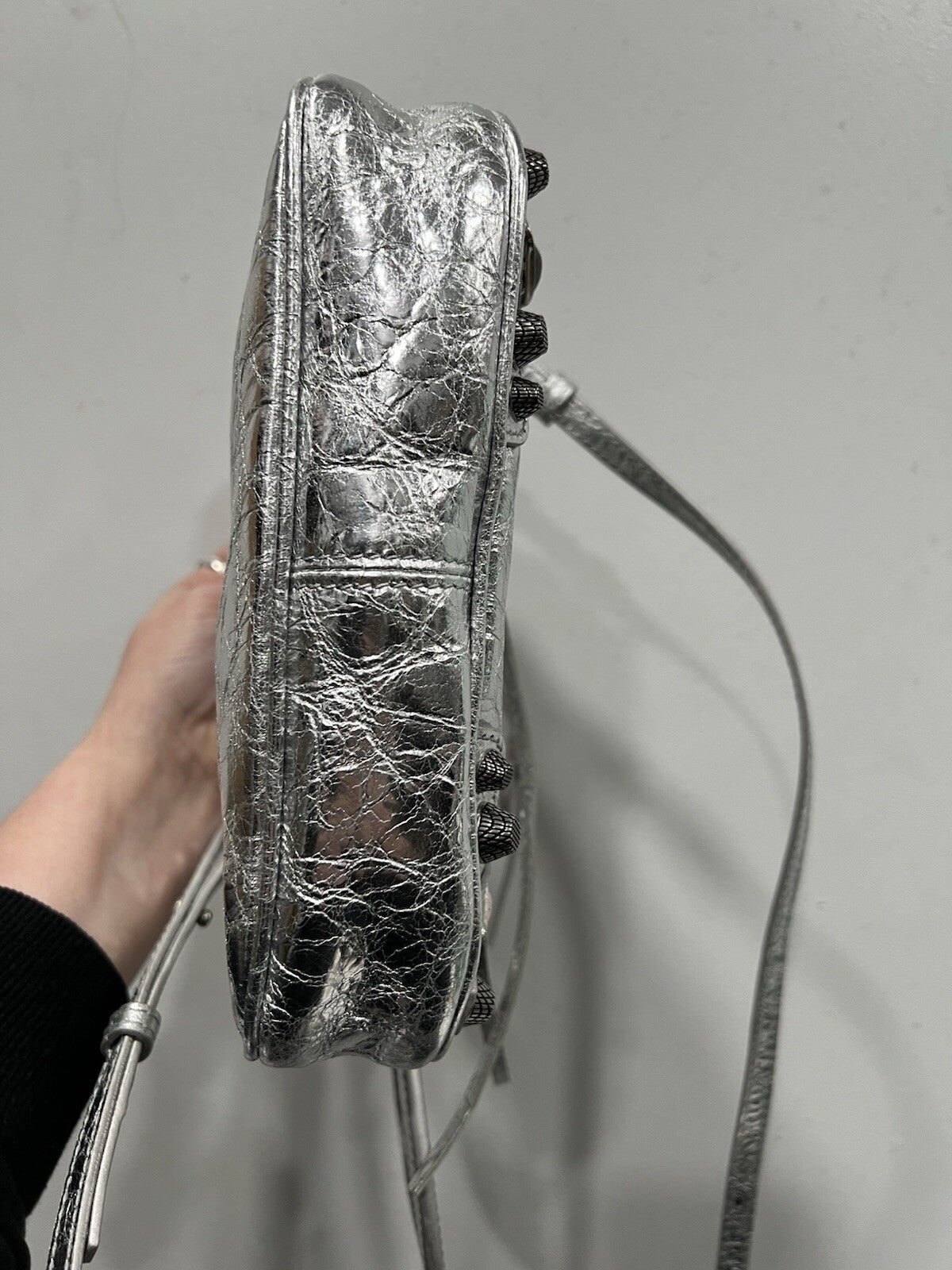 Balenciaga Neo Cagole Mini Metallized Tote Bag