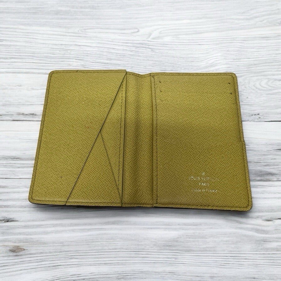 Louis Vuitton Pocket Organizer Damier Graphite Stamps Black With Authenticity