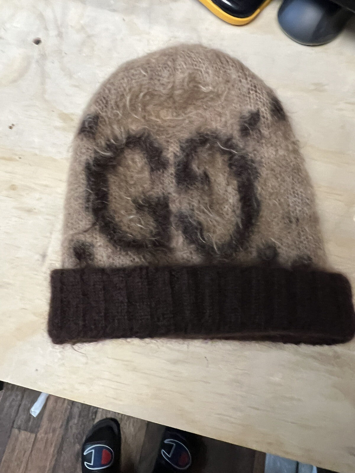 Gucci Signature G Mohair Beanie Size S