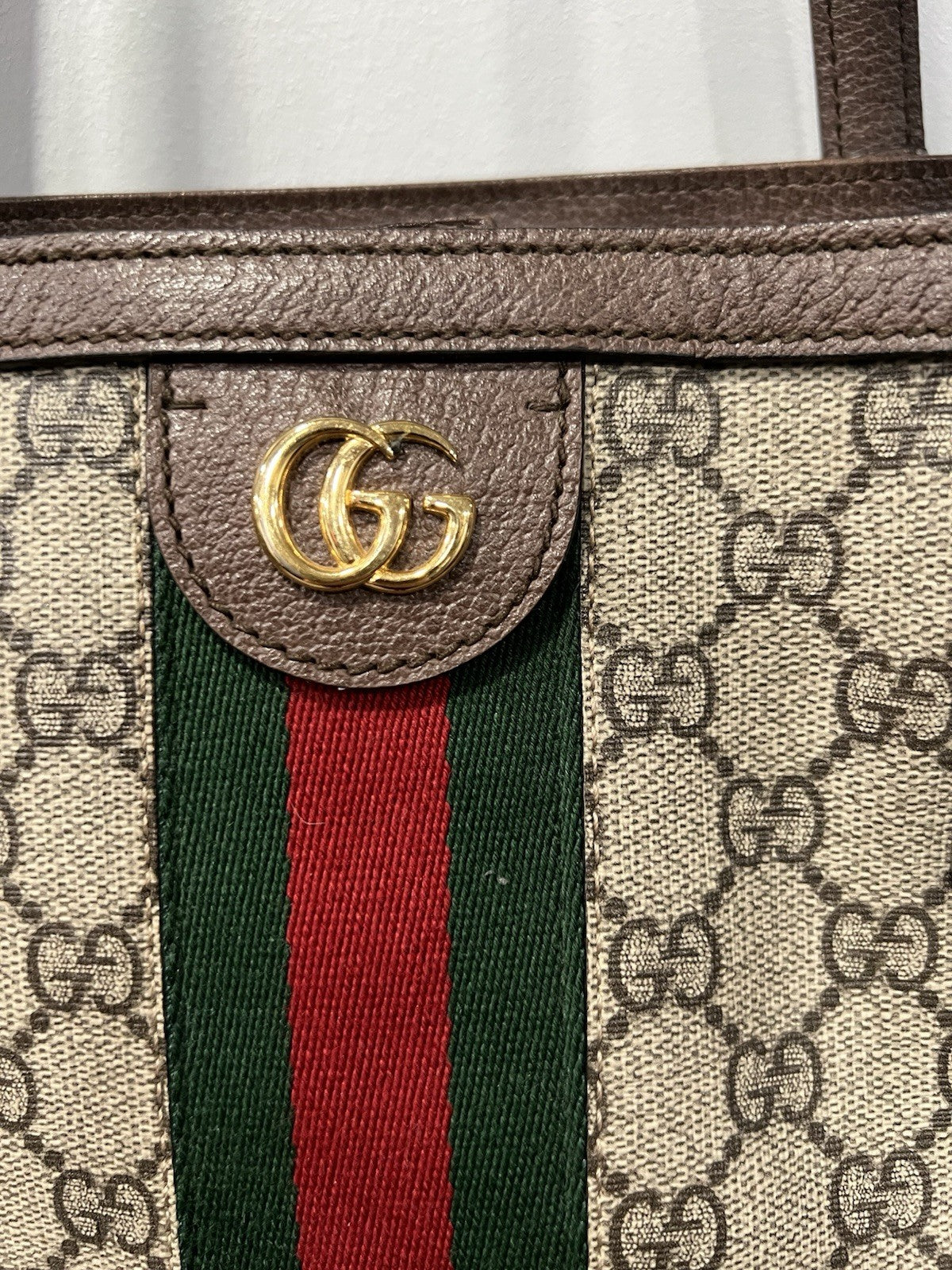 Gucci Ophidia Medium Tote Bag With Authenticty Retail $1820