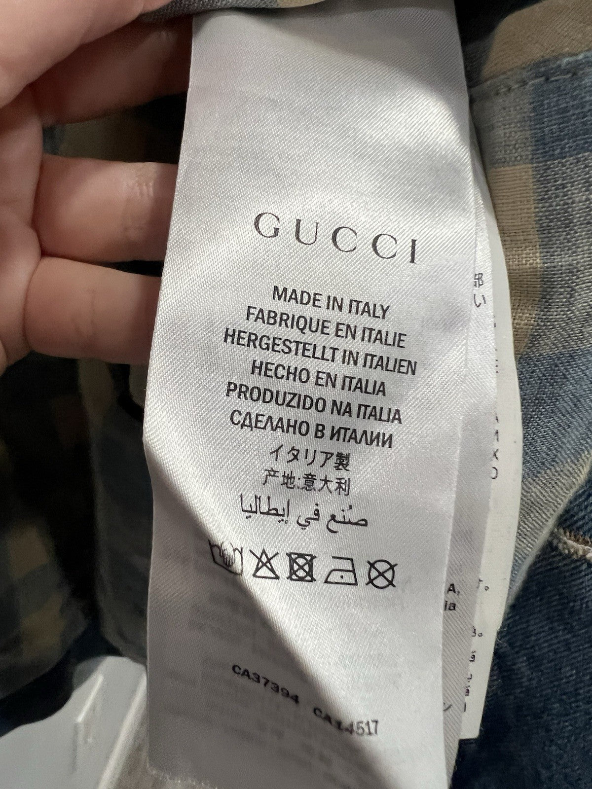 Gucci Denim Band Tour Jacket Size L