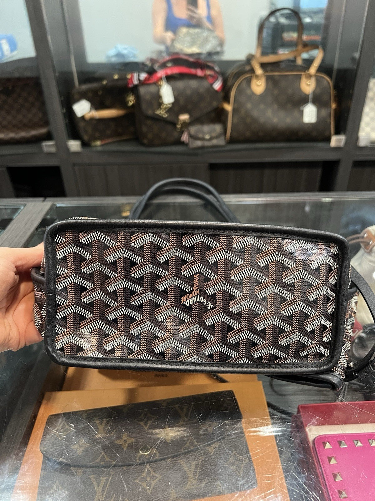 Goyard Anjou Pm Reversible Tote Bag Goyardine Certificate Of Authenticity