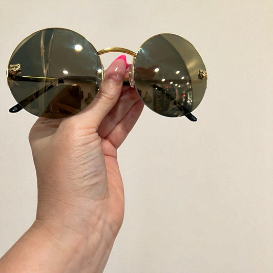 Cartier Circular Panthere De Cartier Sunglasses CT00228 RARE