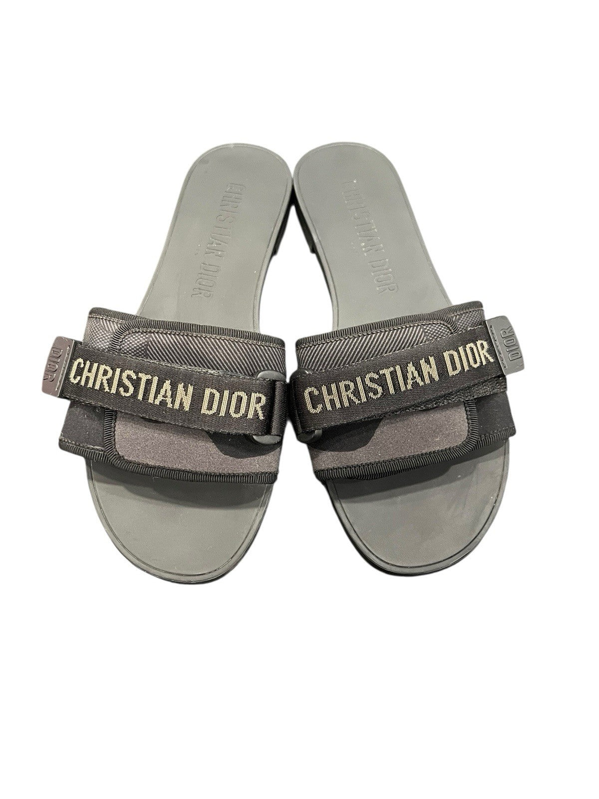 Christian Dior Dio(R) evolution D Way Camo Black/Grey Slides Size 41/US11