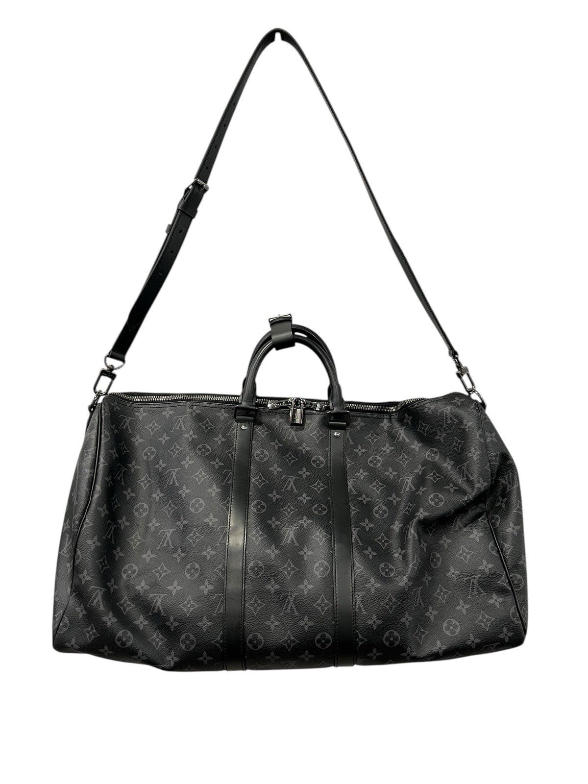 Louis Vuitton 2021 Monogram Eclipse Keepall 55 W/Authenticity