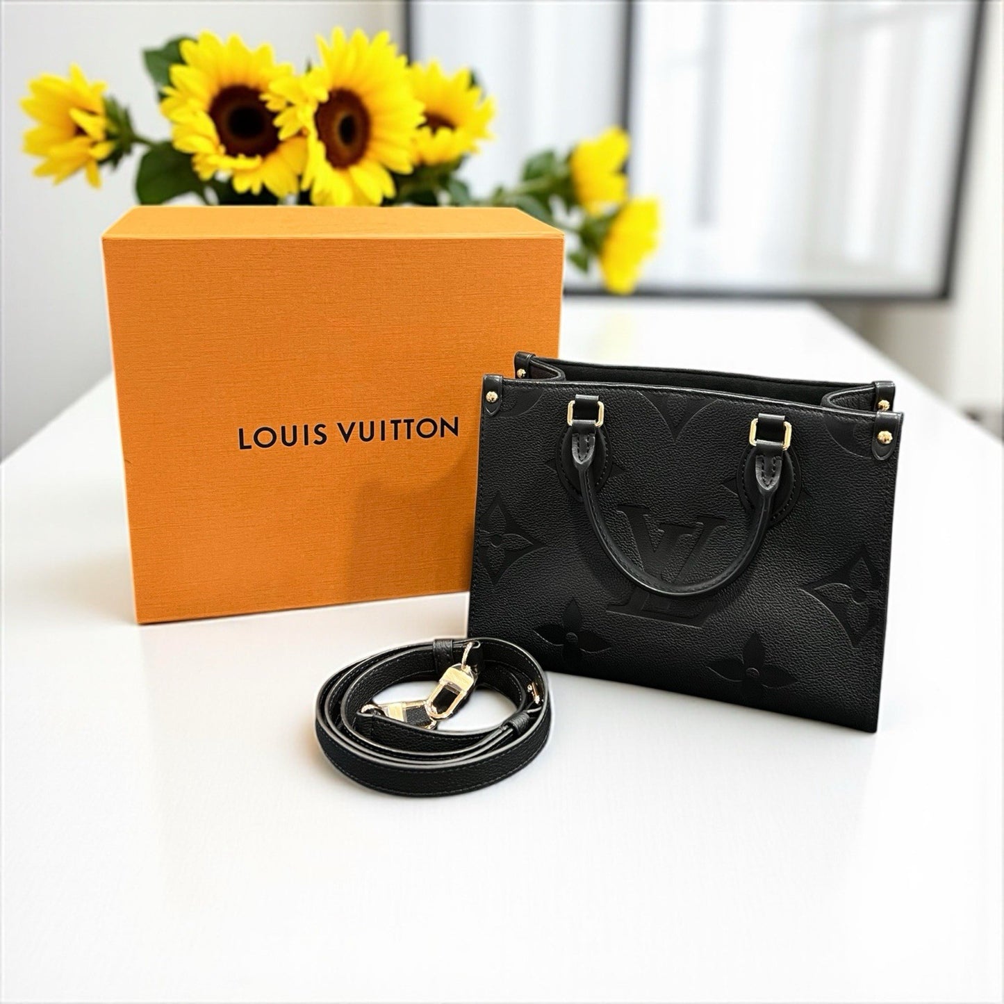 Louis Vuitton Empreinte Noir Onthego PM Crossbody Retail $3400