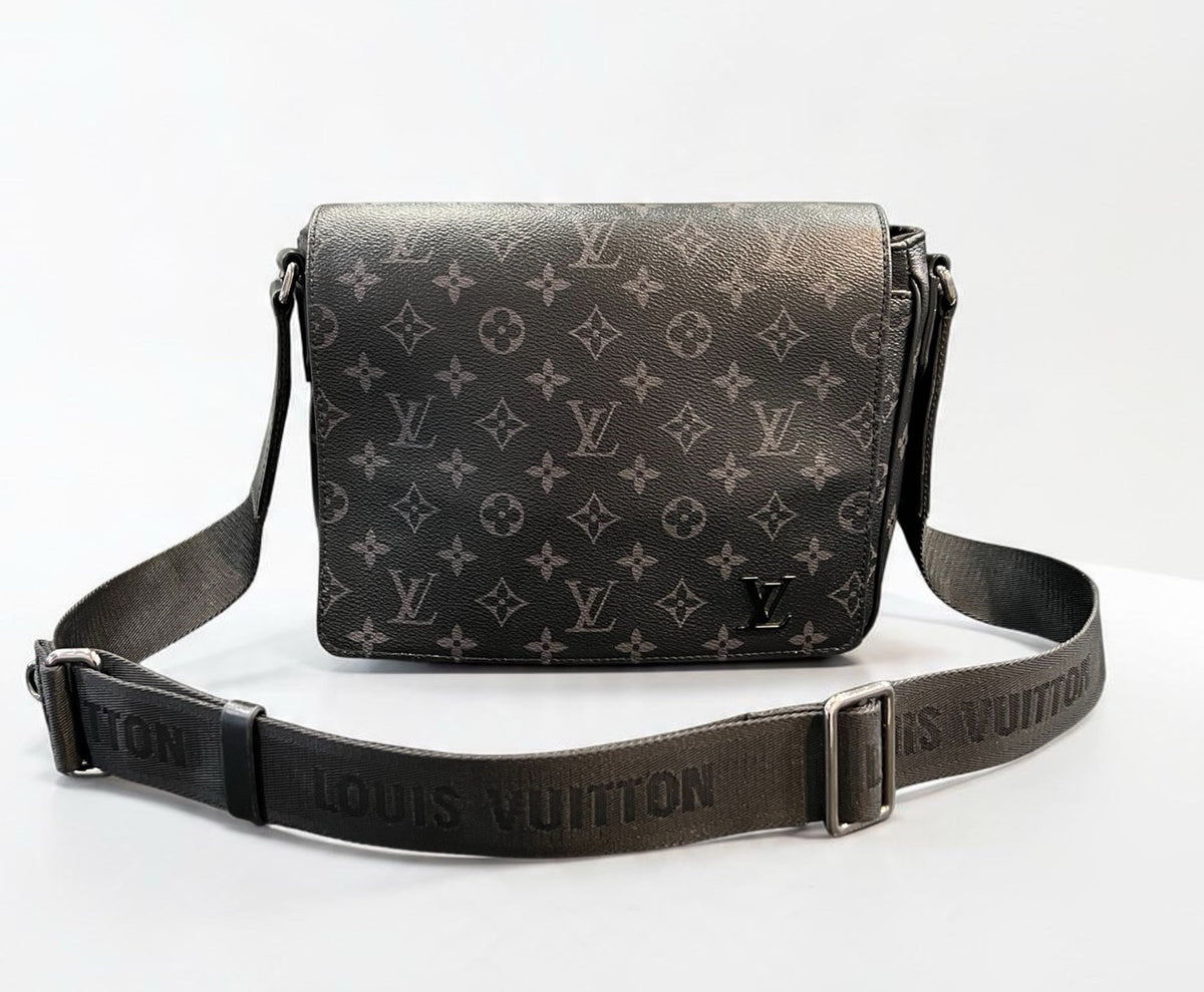 Louis Vuitton Monogram Eclipse District PM Messenger W/Authenticity