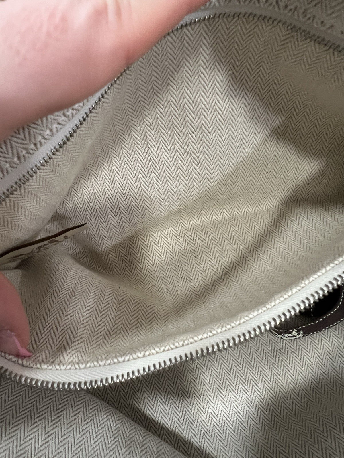 Hermes Cloth Fourbi 25 Pouch With Certificate Of Authenticity