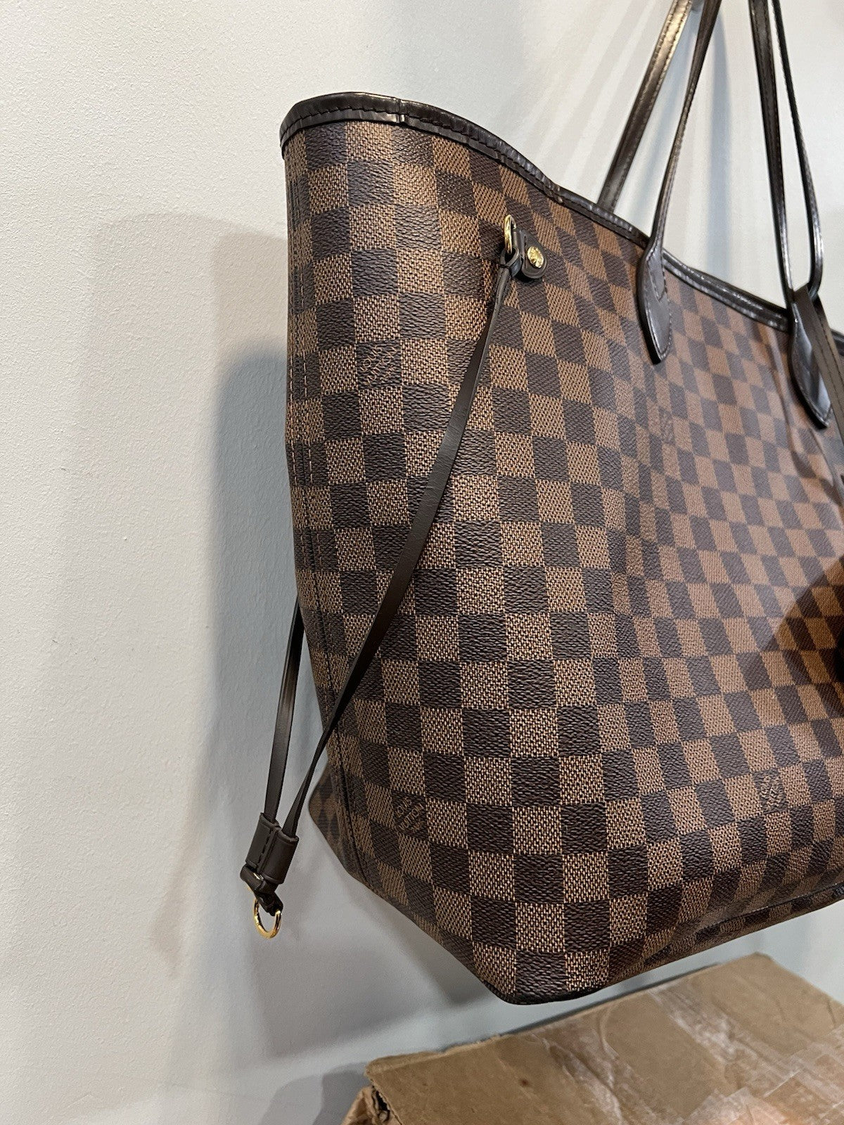 Louis Vuitton Neverfull GM Damier Ebene with Insert & Authenticity Retail $2310
