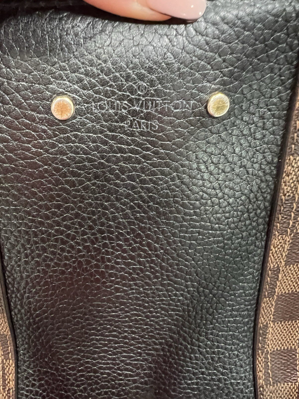 Louis Vuitton Damer Ebene "Jersey" Tote Bag W/Certificate Of Authenticity