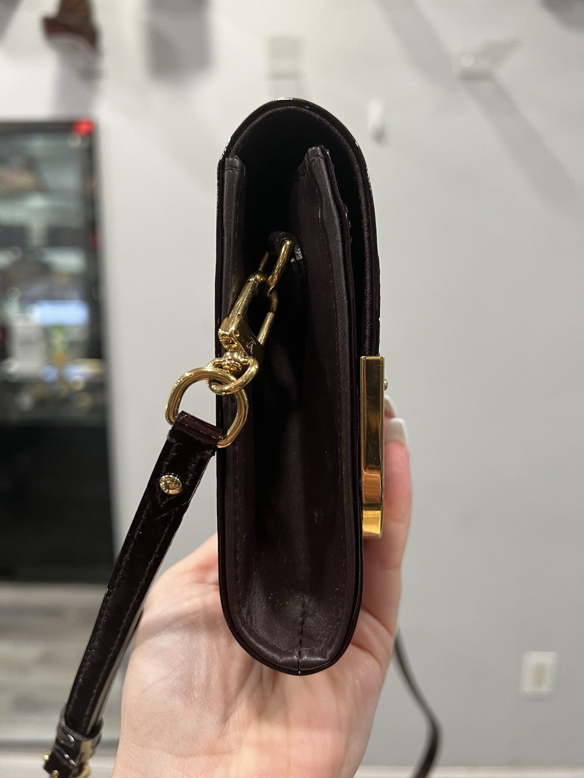 Louis Vuitton Vernis Amarante Rossmore PM Crossbody W/Box Duster & Authenticity